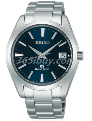 精工男表Grand Seiko系列精钢/蓝色表盘SBGV025