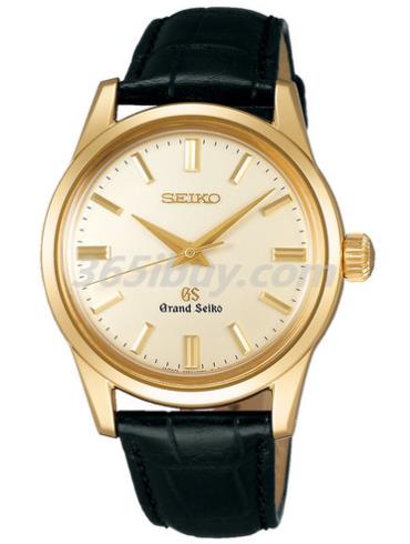 精工男表Grand Seiko系列鳄鱼皮/黄色表盘SBGW038