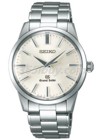 精工男表Grand Seiko系列精钢/米黄色表盘SBGX119