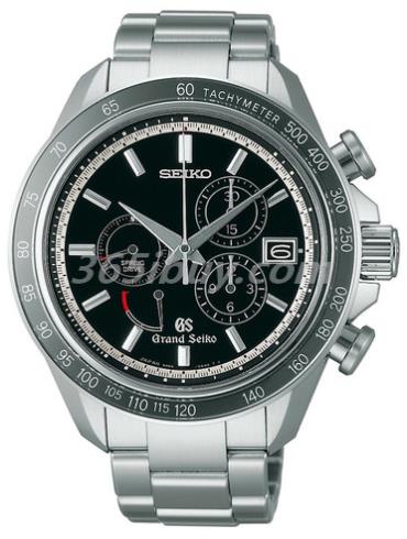 精工男表Grand Seiko系列精钢/黑色表盘SBGB003