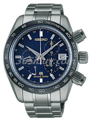 精工男表Grand Seiko系列钛合金/蓝色表盘SBGC013