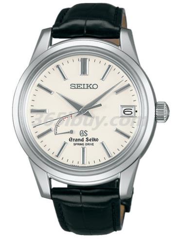 精工男表Grand Seiko系列鳄鱼皮/米黄色表盘SBGA093