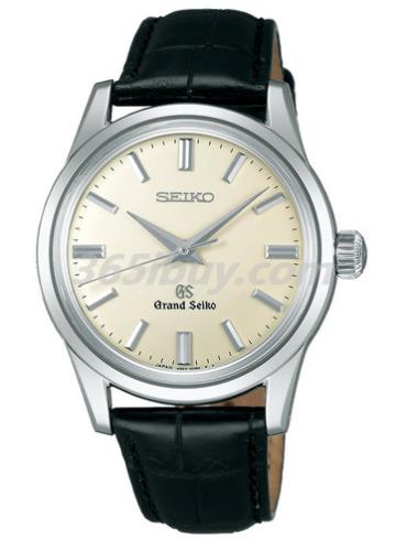 精工男表Grand Seiko系列鳄鱼皮/米黄色表盘SBGW031