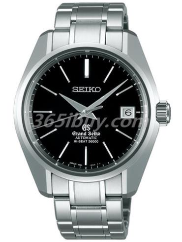 精工男表Grand Seiko系列白钛/黑色表盘SBGH045