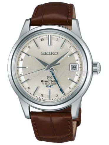 精工男表Grand Seiko系列鳄鱼皮/银色表盘SBGJ017