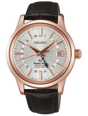 精工男表Grand Seiko系列鳄鱼皮/白色表盘SBGJ010