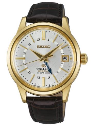 精工男表Grand Seiko系列鳄鱼皮/白色表盘SBGJ008