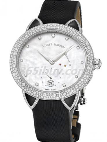 雅典女表复杂功能机械腕表系列缎带/白色珍珠母贝表盘3100-125BC02_991