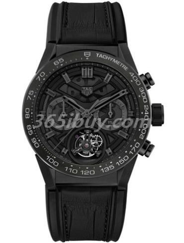 豪雅男表TAG Heuer Connected鳄鱼皮/黑色表盘CAR5A8Z.FC6377