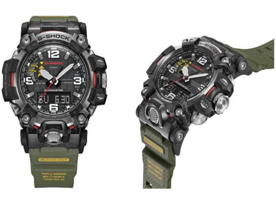 G-Shock Mudmaster GWG-2000由锻造碳制成，并具有碳芯保护壳