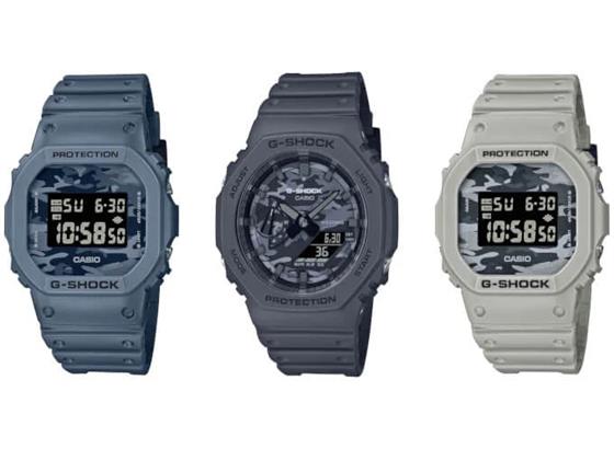 G-Shock DW-5600CA和 GA-2100CA 实用迷彩系列