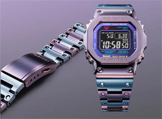 紫蓝色 G-Shock GMW-B5000PB-6 唤起东京的黄昏