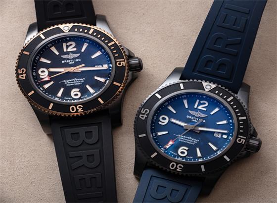 百年灵超海洋自动46黑色手表