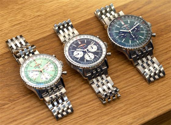 2022 年百年灵航空计时 B01 计时码表 41、43 和 46 毫米手表的新品